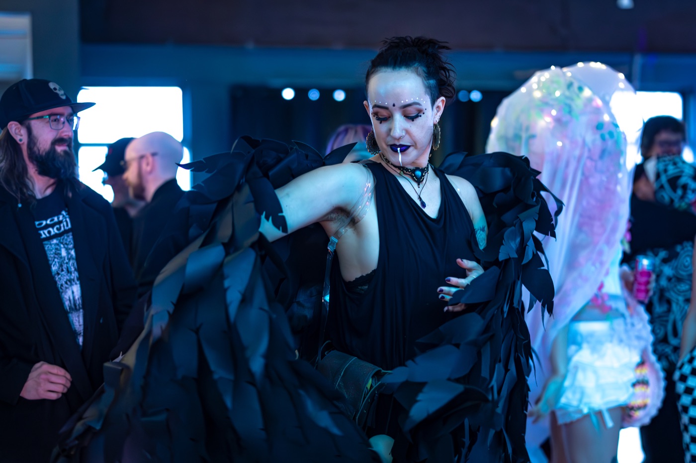 Davina in her Black Raven costume at The SCEEN Episode 1